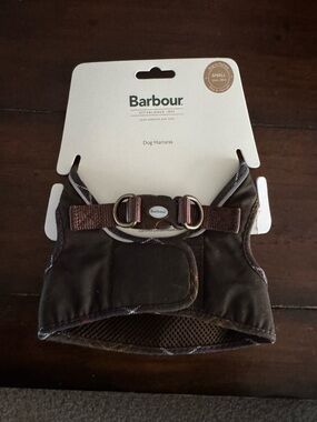 Barbour Brown Padded Small Dog Harness